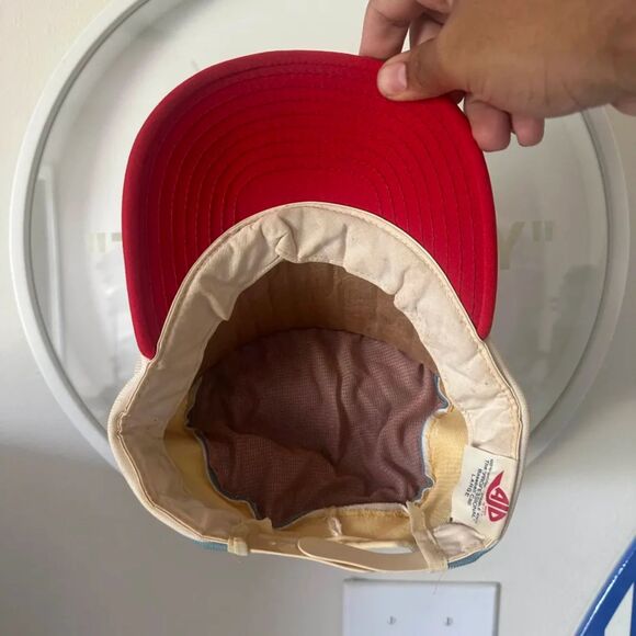 Vintage 80s NFL Houston Oilers Painters Train Cap Snapback Hat - Picture 5 of 6